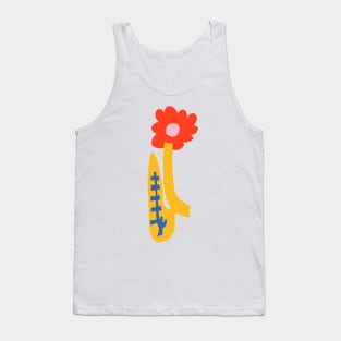 Abstract Flower Tank Top